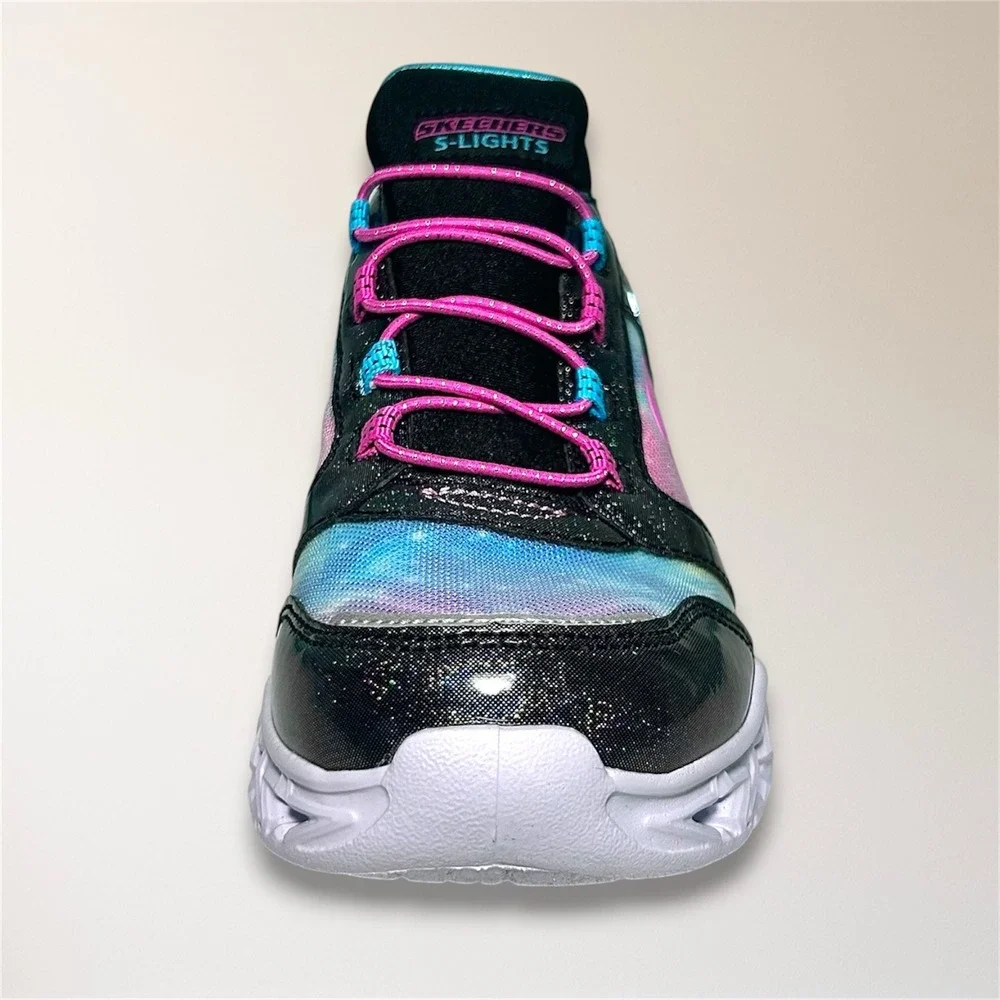 Skechers S Lights Galaxy Lights Slip Ins Tie Dye Athletic Sneakers Youth US 3
